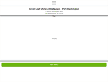 Tablet Screenshot of greenleafchinese.com